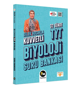 Dilek Hocayla 32 Günde TYT Biyoloji Soru Bankası F10 Yayınları