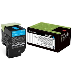 Tonersepeti Lexmark CX510-80C8XC0 Mavi Orjinal Toner Extra Y.K