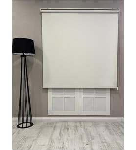 Işık Geçirmez Blackout Stor Perde, Krem, 140 x 200