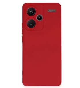 Redmi Note 13 Pro Plus Kılıf Nano içi Kadife Silikon - Kırmızı