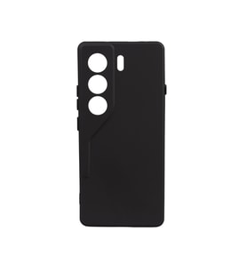 Tecno Camon 40 4G  Kılıf Lüx Kamera Koruma Çıkıntılı Soft Silikon (Siyah)