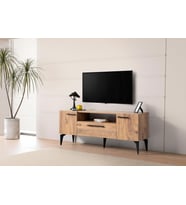 Nil Modern Kapaklı Tv Sehpası 138 cm  (Gri)