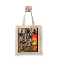 Fairy Tail Guild Anime Gta Style Beyaz Bez Çanta Uzun Saplı Alışveriş Çantası Plaj Çantası