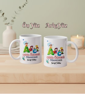 Kişiye Özel Okul Öncesi Öğretmeni Kupa Bardak