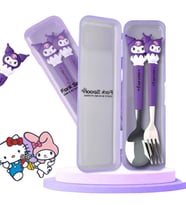 Sanrio Kuromi 2li Çatal Kaşık Takımı