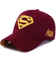 Valkyrie Gold Nakışlı Ayarlanabilir Unisex Baseball Cap Spor Günlük Şapka Bordo