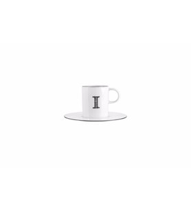 Porland Harf (I) Tabaklı Kahve Fincanı 85  Cc 04A+P021898 (Beyaz)