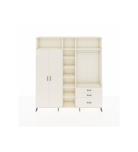 Arges Gardrop 9 Raflı 3 Çekmeceli 2 Askılı 220x30x243 Aytaşı-Aytaşı