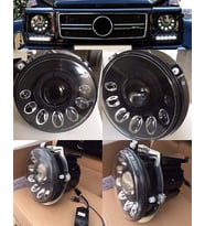 MERCEDES G65 SİYAH FAR SETİ LEDLİ 1986-2006