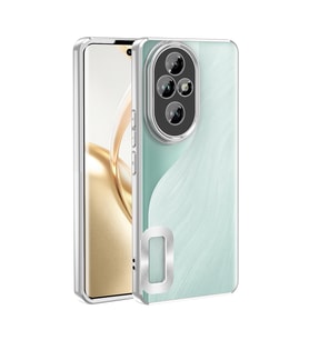 Honor 200 Pro Uyumlu Kılıf Kamera Korumalı Logo Gösteren Zore Omega Kapak (Gümüş)