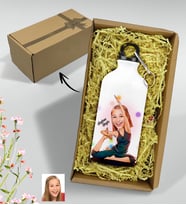 BK Gift Hediye Kutulu Kişiye Özel Bayan Yoga Temalı Karikatürlü Metal Suluk 500 Ml 2