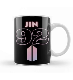 Bts Jin 92 Logo Kupa Bardak Porselen