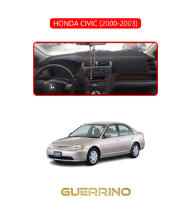 HONDA CIVIC 2000-2003TORPİDO KORUMA HALISI KIRMIZI KENAR
