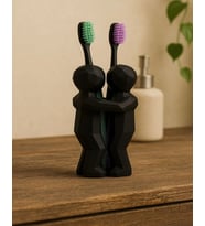 3D Hediyelik Çiftler İçin Diş Fırçalığı Minimalist Banyo Aksesuarı Geri Dönüştürülmüş PLA 13 x 9 cm