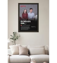 LoveFlix Kişiye Özel Film Afişi Ahşap Tablo  UV Baskı Çerçeveli Tablo