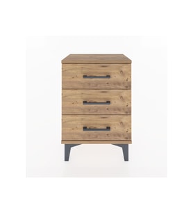 Arges Komodin 3 Çekmeceli 44x30x64 Çam-Çam