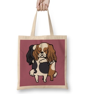Cavalier King Charles Spaniel Hugs Bez Çanta Uzun Saplı