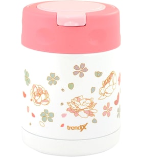 Çelik İçli Termos 350 Ml Pembe Çelik Kaşık İle Tx-6129