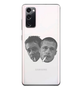 Samsung Galaxy S20 FE Uyumlu Fight Club Desenli Şeffaf Telefon Kılıfı