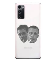 Samsung Galaxy S20 FE Uyumlu Fight Club Desenli Şeffaf Telefon Kılıfı