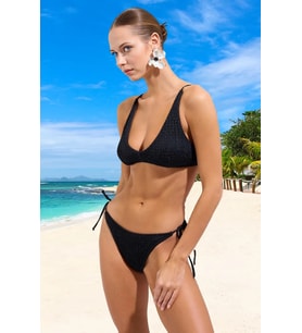 Tasarım Bikini Takımı Esnek Kumaş Klora Dayanıklı Premium Kalite Hızlı Kuruyan Su Sporları İçin