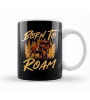 Wild Bison Born To Roam Animals In Nature Kupa Bardak Porselen