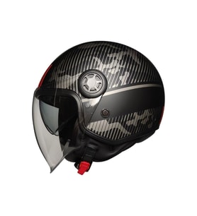 Motosiklet Yarım Kask Camlı Ce Onaylı Güneş Vizörlü Motor Kaskı Unıver