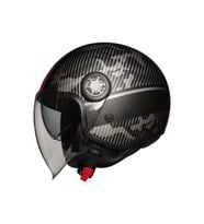 Motosiklet Yarım Kask Camlı Ce Onaylı Güneş Vizörlü Motor Kaskı Unıver