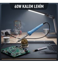 60W Kalem Lehim Makinesi - Elektrikli - Mavi Renk