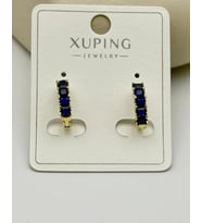Xuping Gold Mavi Taşlı Küpe - 25-xpkp216