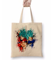Goku e Vegeta Bez Çanta Uzun Saplı