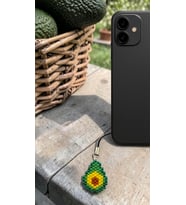 Miyuki Boncuk El Yapımı Avokado Telefon Çarmı - Charm