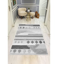 Modern Desenli Dijital Baskı Kaymaz Taban Halı H1115