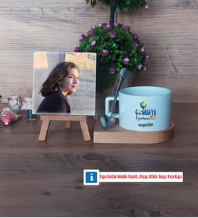 Coğrafya Öğretmeni Fotoğraflı Dekoratif Taş, Kupa Bardak Beyaz Hediye Öğretmenler Günü Hediyesi (Model 8)