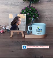 Coğrafya Öğretmeni Fotoğraflı Dekoratif Taş, Kupa Bardak Beyaz Hediye Öğretmenler Günü Hediyesi (Model 8)