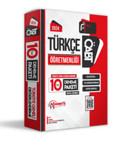 2024 ÖABT TÜRKÇE Öğretmenliği 10lu Dijital Çözümlü Paket Deneme TG Anamorfik Yayınları