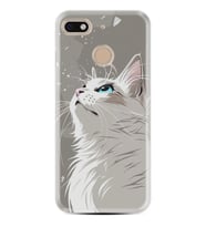 GM8 GO Kılıf HD Resim Baskılı Beyaz Kedi StKd -061