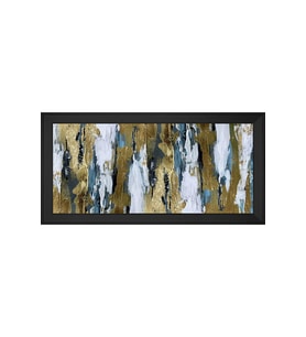 Soyut Şekiller Motifli Kanvas Tablo 50 x 70 cm Siyah Çerçeve