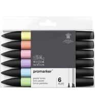 Winsor Newton Promarker 6'lı Pastel Tones