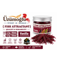 ÜZÜMOĞLU Lion Fishing Fish Attractant Vanilla Aromalı Silikon Yem 45mm 2.7g – Kırmızı Renk Yüksek Çekicilikli Yapay Yem