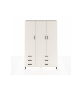 Hyperion Gardrop 5 Raflı 6 Çekmeceli Tek Askılı 132x44x195 Aytaşı-Aytaşı