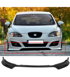 Seat Leon Mk2.5 Ön Ek Karlık Abs Plastik Mat Siyah 2009 2010 2011 2012 Makyajlı Kasa karlık+bodykit+ek