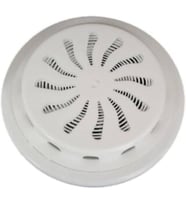 Ayarlı Doğalgaz Cam Menfezi Beyaz Ø18cm - Aç-Kapa Ayarlanabilir Soğuk Hava Engelleyen Cam Menfezi - Şeffaf Panel Hava Kapaklı Havalandırma Menfezi