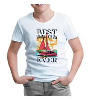 Best Sailing Crew on the Boat Beyaz Çocuk Tshirt