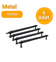 4 Adet Zirve Siyah Metal Mobilya Kulpu 192mm