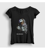 Presmono Kadın Siyah Awake Billie Eilish T-Shirt 153631tt