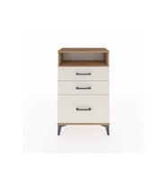 Arges Komodin Tek Raflı 3 Çekmeceli 60x30x96 Çam-Aytaşı