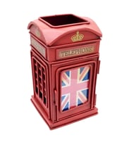 Metal Londra Telefon Kulübesi Kalemlik ve Resim Çerçevesi 17cm