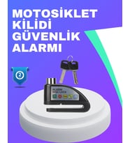 Su Geçirmez Alarm Disk Kilidi Motosiklet Scooter Bisiklet Güvenlik