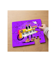 Sevimli Çılgın Piyano Tasarımlı 24 Parça Ahşap Çocuk Puzzle MPK0711
